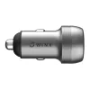 WINX POWER Fast 89W Car Charger - USB-C PD 67W + USB-A QC 18W, Black