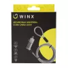 WINX Secure Max Universal Code Cable Lock - 4-Digit Resettable Combination, Braided Steel, 1.8m, Black/Silver