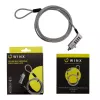 WINX Secure Max Universal Code Cable Lock - 4-Digit Resettable Combination, Braided Steel, 1.8m, Black/Silver