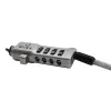 WINX Secure Max Universal Code Cable Lock - 4-Digit Resettable Combination, Braided Steel, 1.8m, Black/Silver