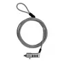 WINX Secure Max Universal Code Cable Lock - 4-Digit Resettable Combination, Braided Steel, 1.8m, Black/Silver