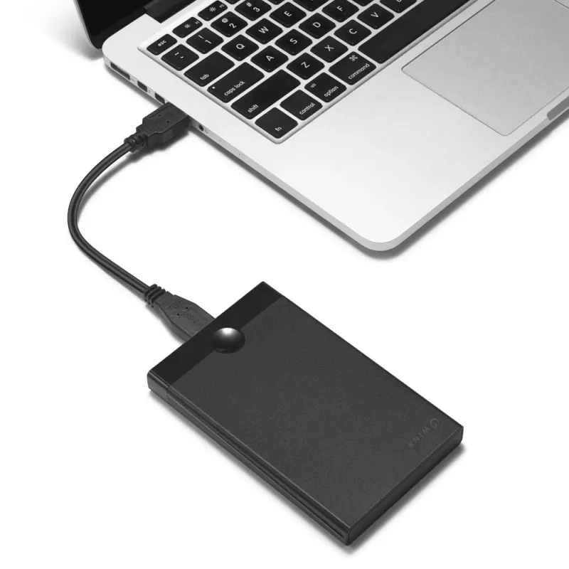 WINX STORE Fast 2.5 USB 3.2 Gen 1 SATA HDD/SSD Enclosure, Tool-Free, Black