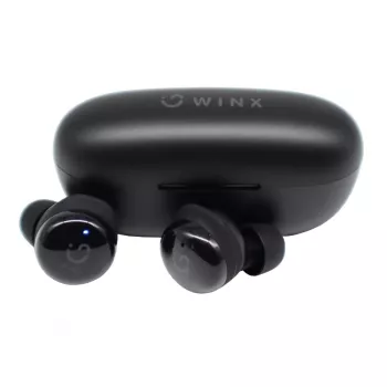 WINX VIBE Active 2 TWS Earbuds – Wireless Bluetooth 5.3 In-Ear Headphones with Charging Case, IPX4 Water Resistance, ENC Microphone, Touch Controls, Low Latency Gaming Mode, 24-Hour Total Playtime, Black