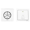 Wireless Doorbell VIRONE DB-3 Battery-Free Button, Learning System, 80m