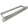 Wirewin 24-Port Keystone Blank Patch Panel, 19 inch, Nickel, Shielded (TKS PANEL 24 NICKEL)
