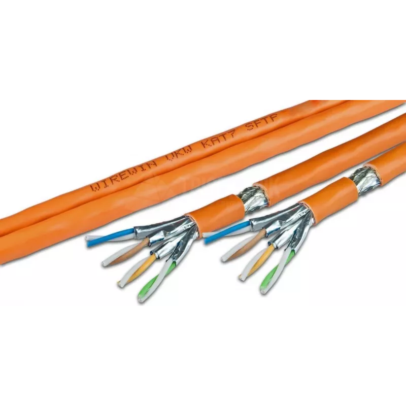 Wirewin VKW SFTP K7 LSOH3 500DXB Cat.7 S/FTP Bulk Network Cable, 500 m, Orange, LSOH3