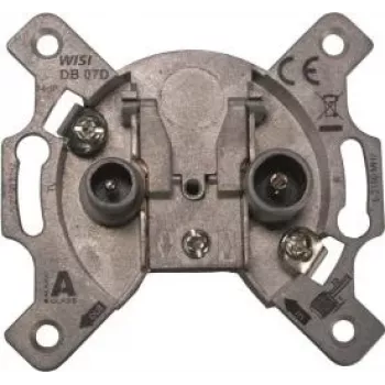 WISI DB07D Universal Loop-Through Antenna Outlet 5-2150 MHz 14 dB Flush-Mount