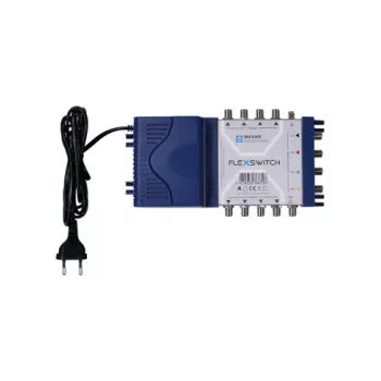 WISI DXS0508 FLEXSWITCH Multiswitch 5 Inputs 8 Outputs Active with Power Supply
