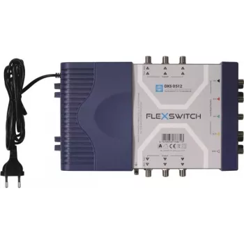 WISI FLEXSWITCH DXS0512 5-in-12 Active Multiswitch with Power Supply