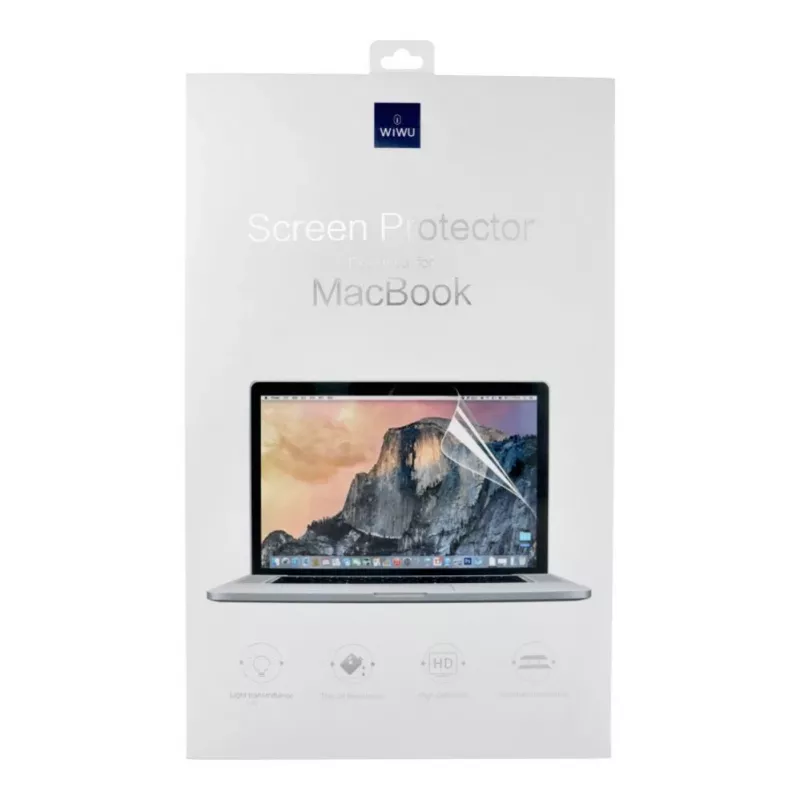 WiWU PET Screen Protector for MacBook Air 13.6 inch (2022, A2681) - Clear, Glossy, Anti-Scratch