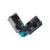 Wolfcraft 6948000 Bevel and Mitre Box, 70 mm Cutting Height, 45° & 90° Angles, with Clamping Device and Non-Slip Feet