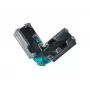 Wolfcraft 6948000 Bevel and Mitre Box, 70 mm Cutting Height, 45° & 90° Angles, with Clamping Device and Non-Slip Feet