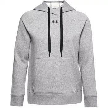 Women's Under Armour Rival Fleece HB Hoodie Mod Gray/White Size S