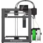 WonderMaker ZR 3D Printer with Wi-Fi, 300 x 300 x 300 mm Build Volume, 4-Color Printing, Metal Frame, Grey
