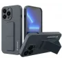 Wozinsky Apple iPhone 13 Pro Kickstand Case Silicone Case with Stand Navy Blue