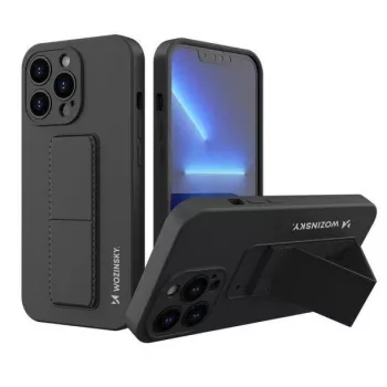 Wozinsky Apple iPhone 13 Pro Max Kickstand Case Silicone with Stand Black
