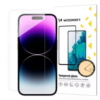 Wozinsky 9H Tempered Glass Screen Protector for Apple iPhone 15 Plus, Transparent