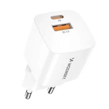 Wozinsky CMWCW 20W USB-C / USB-A Wall Charger - White