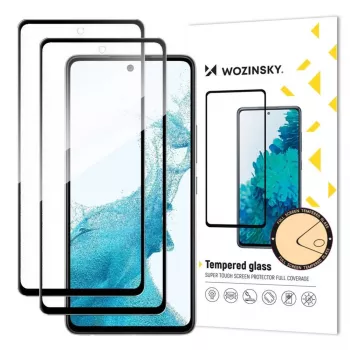 Wozinsky Full Glue Tempered Glass Screen Protector for Samsung Galaxy A57 (2 Pack)