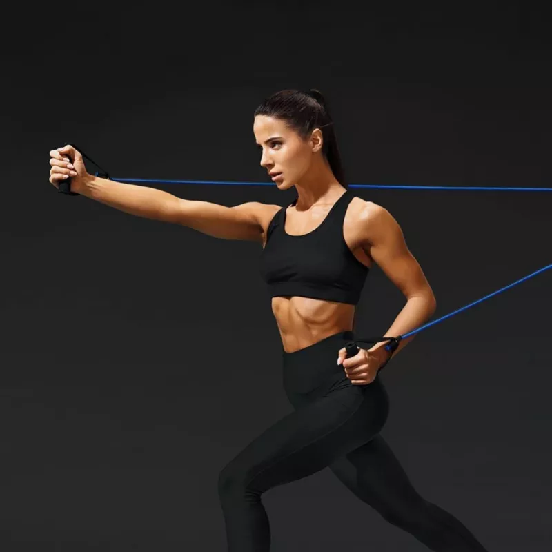 Wozinsky Set of 5 Fitness Bands Exercise Expander + Accessories (WRTS5-01)