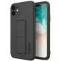 Wozinsky Silicone Kickstand Case for Apple iPhone 12 - Black