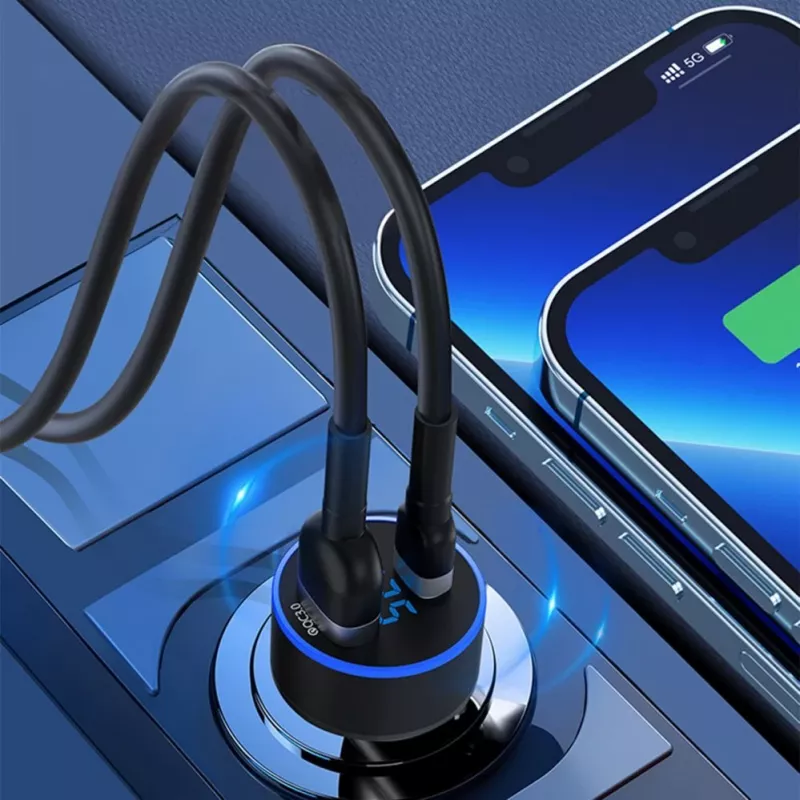 Wozinsky WDCCAC USB-C USB-A 36W Car Charger - Black