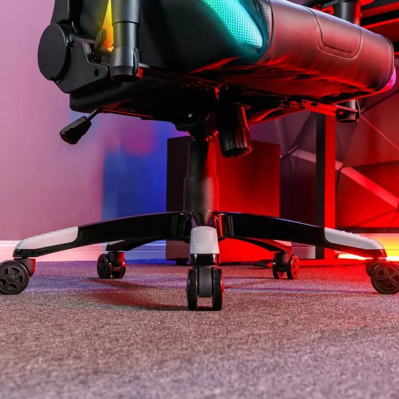 X Rocker Agility Compact eSports Gaming Office Chair with LED Lighting & App Control - Black (2023028)