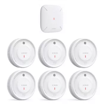 X-Sense XS0D-MR61 Interconnected Photoelectric Smoke Alarm with Gateway, App-Compatible, 10-Year Battery