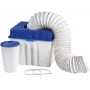 Xavax Universal Washing Machine and Dryer Drain Hose Holder, Grey, Clip-On, Kink Protection, Tool-Free Installation 00111341