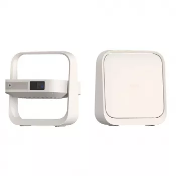 XGIMI Elfin Flip+ Full HD Portable Projector, 800 ANSI Lumens, DLP, Android TV 10.0, Harman Kardon Speakers