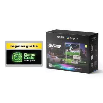 XGIMI MoGo 4 LED Match Night Bundle with Google TV, Screen, Case, Stand, Filter, FC26 Code (WK08K-5)