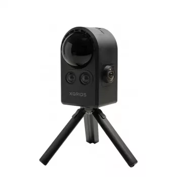 XGRIDS PortalCam Standard Kit - 1080p Full HD AI Tracking Webcam with 2-Axis Gimbal, 360° Pan, Gesture Control, USB-C, Bluetooth 5.0, Rechargeable Battery, Matte Black