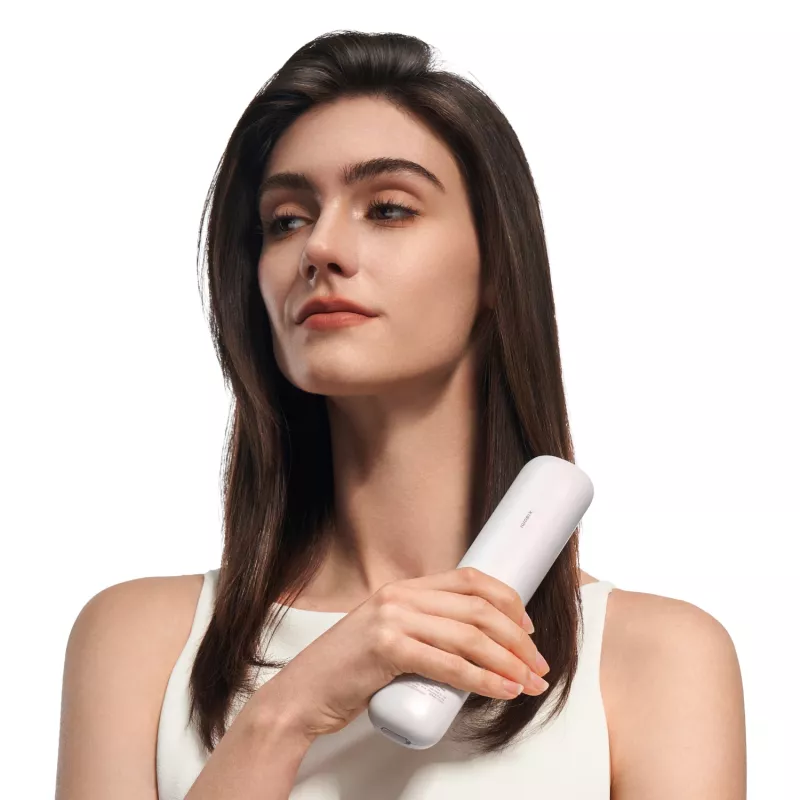 Xiaomi Cordless Hair Straightener Brush 2600mAh USB-C 3 Heat Settings 200°C Ionic White