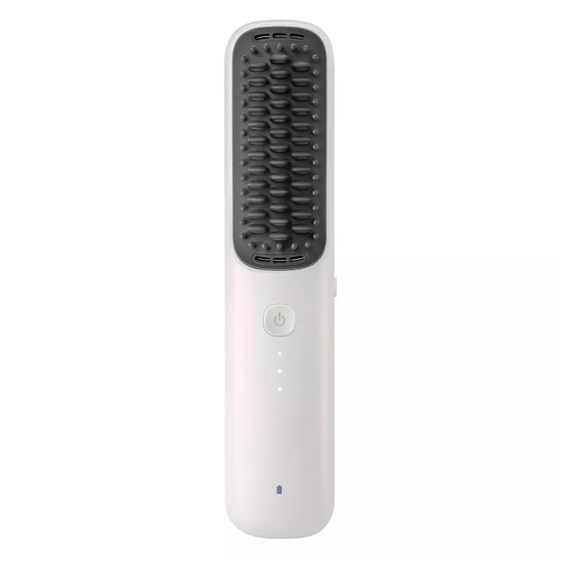 Xiaomi Cordless Hair Straightener Brush 2600mAh USB-C 3 Heat Settings 200°C Ionic White