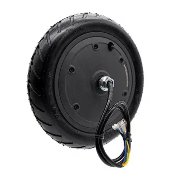 Xiaomi M365 Motor with Tyre - 350W Brushless DC Hub Motor, 10 Inch Tubeless Pneumatic Tire, Rear Wheel, Black