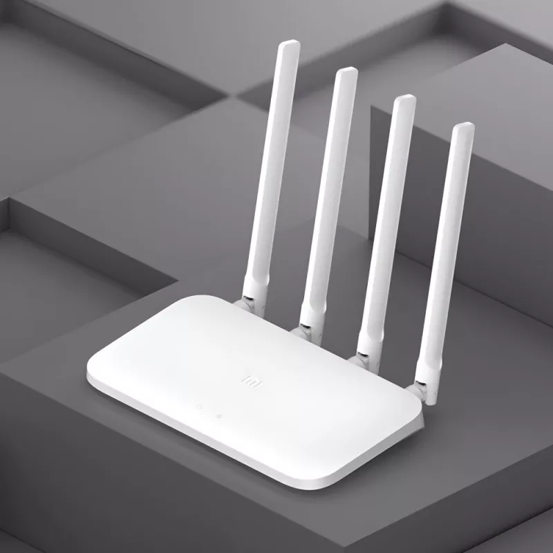 Xiaomi Mi Router 4C White 300Mbps Wi-Fi 4 Wireless Router, 4 Antennas, 2 LAN + 1 WAN, MediaTek MT7628DA, Mi WiFi App