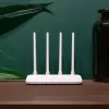 Xiaomi Mi Router 4C White 300Mbps Wi-Fi 4 Wireless Router, 4 Antennas, 2 LAN + 1 WAN, MediaTek MT7628DA, Mi WiFi App