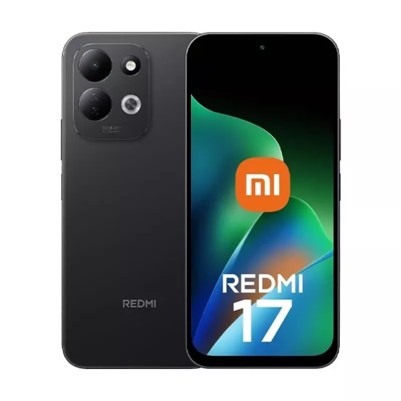 Xiaomi Redmi 17 4G Dual SIM, 4GB RAM, 256GB Storage, 6.7 inch IPS LCD, 50MP Camera, 5000mAh, Black