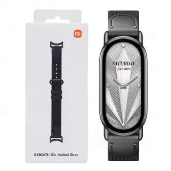 Xiaomi Smart Band 10 Knitted Silk Strap - Ebony Black