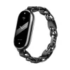 Xiaomi Smart Band 8 Chain Strap - Black Stainless Steel Replacement Band