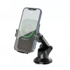 XO Car Holder WX027 with Wireless Inductive Charger Black 15W with Suction Cup