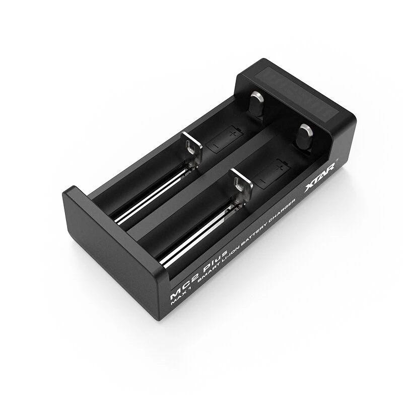 XTAR MC2+ 2-Slot USB Li-ion Battery Charger for 10440 to 26650 Cells