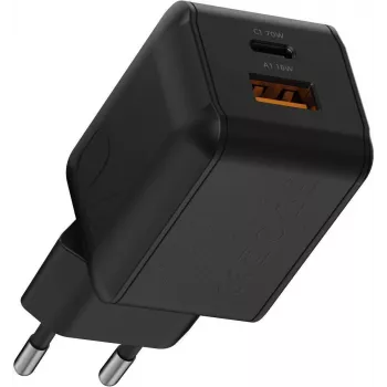 Xtorm NextGen GaN3 Ultra 70W PD Wall Charger USB-C & USB-A Black XECNG701