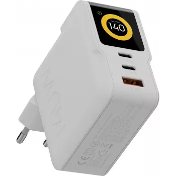 Xtorm NextGen GaN3 Ultra Wall Charger 140W PD 2x USB-C 1x USB-A White XECNG1400