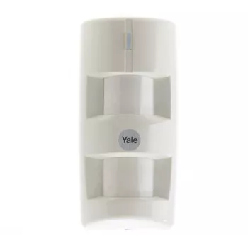 Yale SR-alarm Outdoor Motion Sensor, PIR, IP55, 12m Detection Range, 90° Angle, 3xAA Batteries, 868MHz, for Yale SR Smart Home Alarm Systems