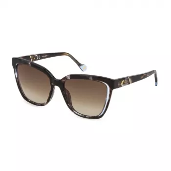 Yalea Women's Sunglasses SYA028N5503KA Havana Acetate Frame Brown Gradient Lens 55/17/140 mm