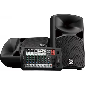 Yamaha STAGEPAS 600BT Portable PA System with 8-Channel Mixer and Two 10-Inch Speakers