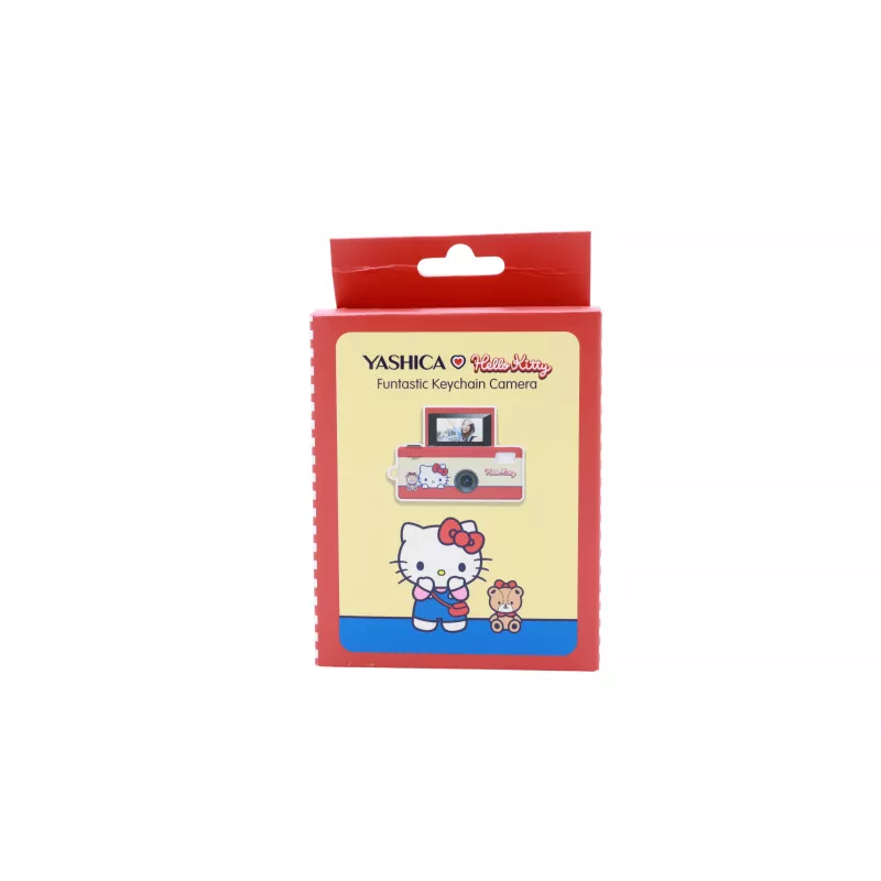 YASHICA Funtastic Keychain Mini Camera HELLO KITTY 2MP CMOS HD 720p USB-C Pink/White