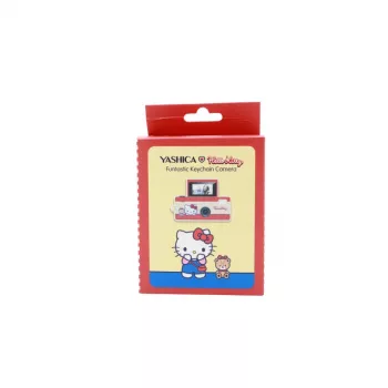 YASHICA Funtastic Keychain Mini Camera HELLO KITTY 2MP CMOS HD 720p USB-C Pink/White