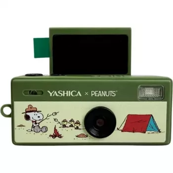 Yashica Funtastic Snoopy Green Keychain Camera – 2MP CMOS, 12MP Interpolated Resolution, HD Video, USB-C